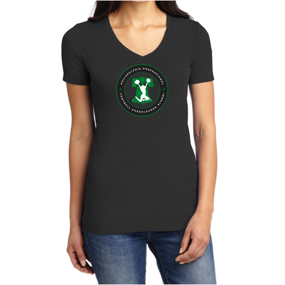 Official Appearance V Neck T Shirt Philadelphia Professional Football Cheerleader Alumni 2084