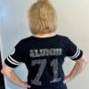 Customized Rhinestone Football Tee - Image 2
