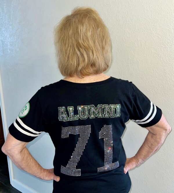 Customized Rhinestone Football Tee - Image 2